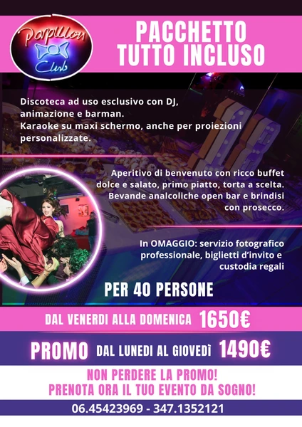 Pacchetto per 40 persone