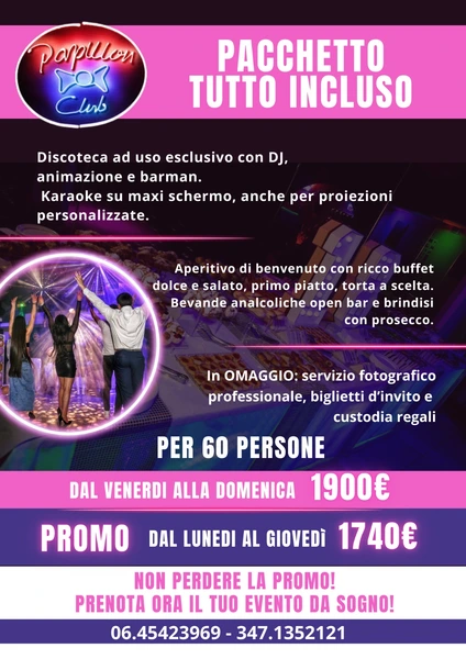 Pacchetto per 60 persone